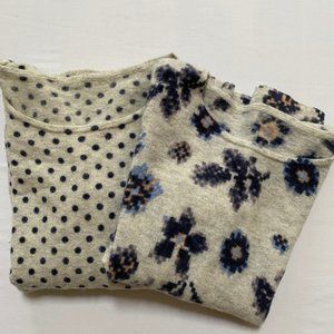 TWO (2) super cute CLUB MONACO merino wool sweates